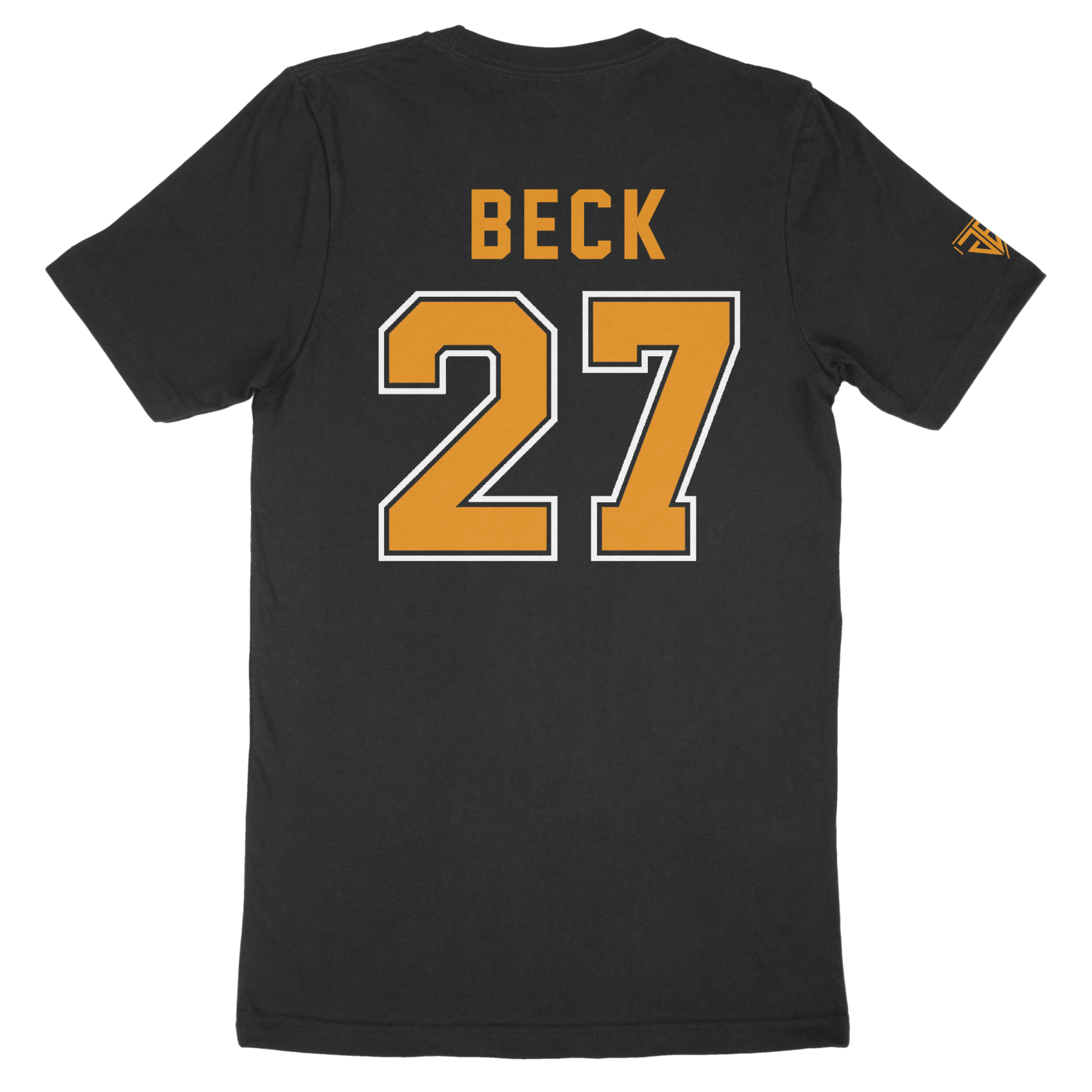 T-shirt Shape with Back Number - Black - Image 2