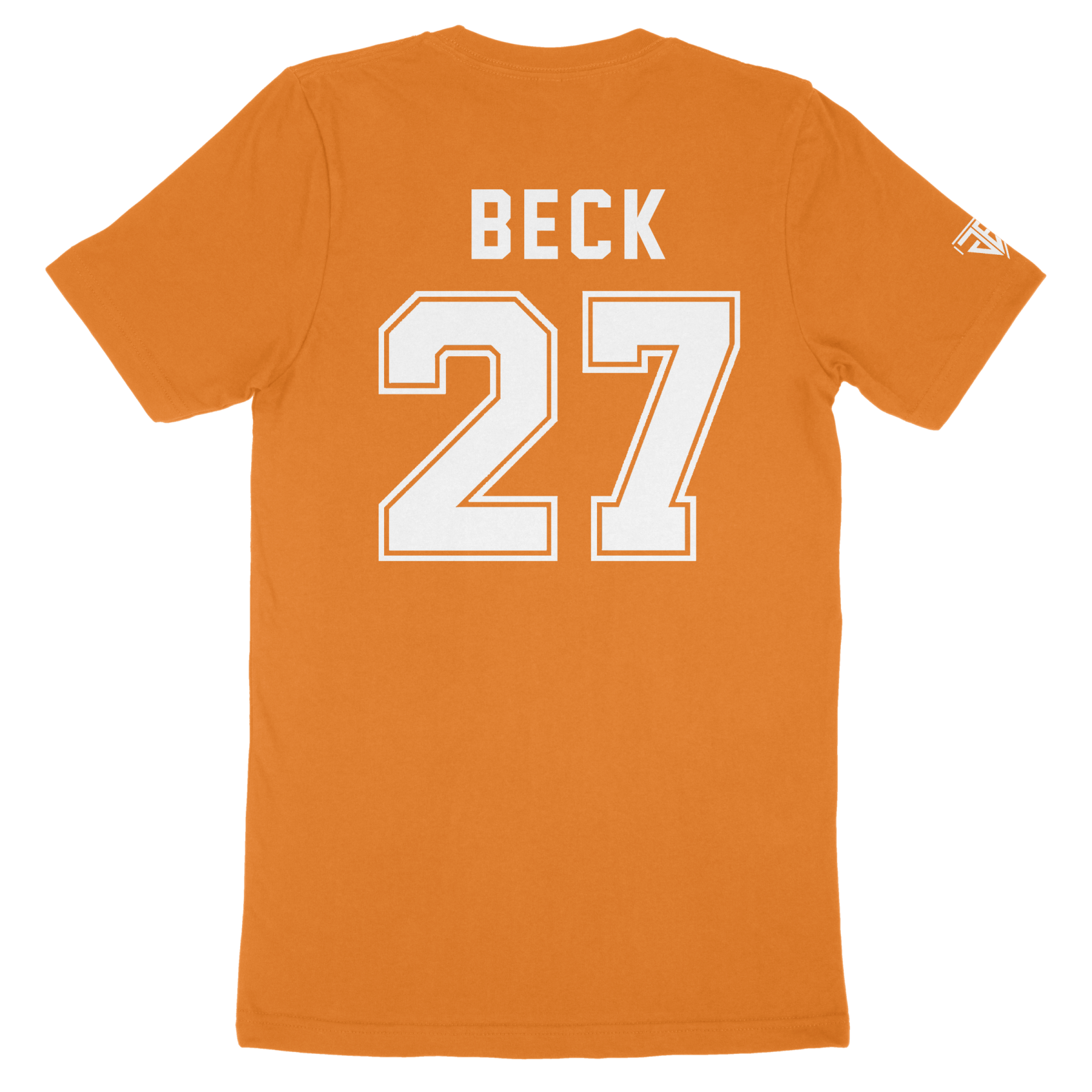 T-Shirt Shape with Back Number - Orange - Image 2