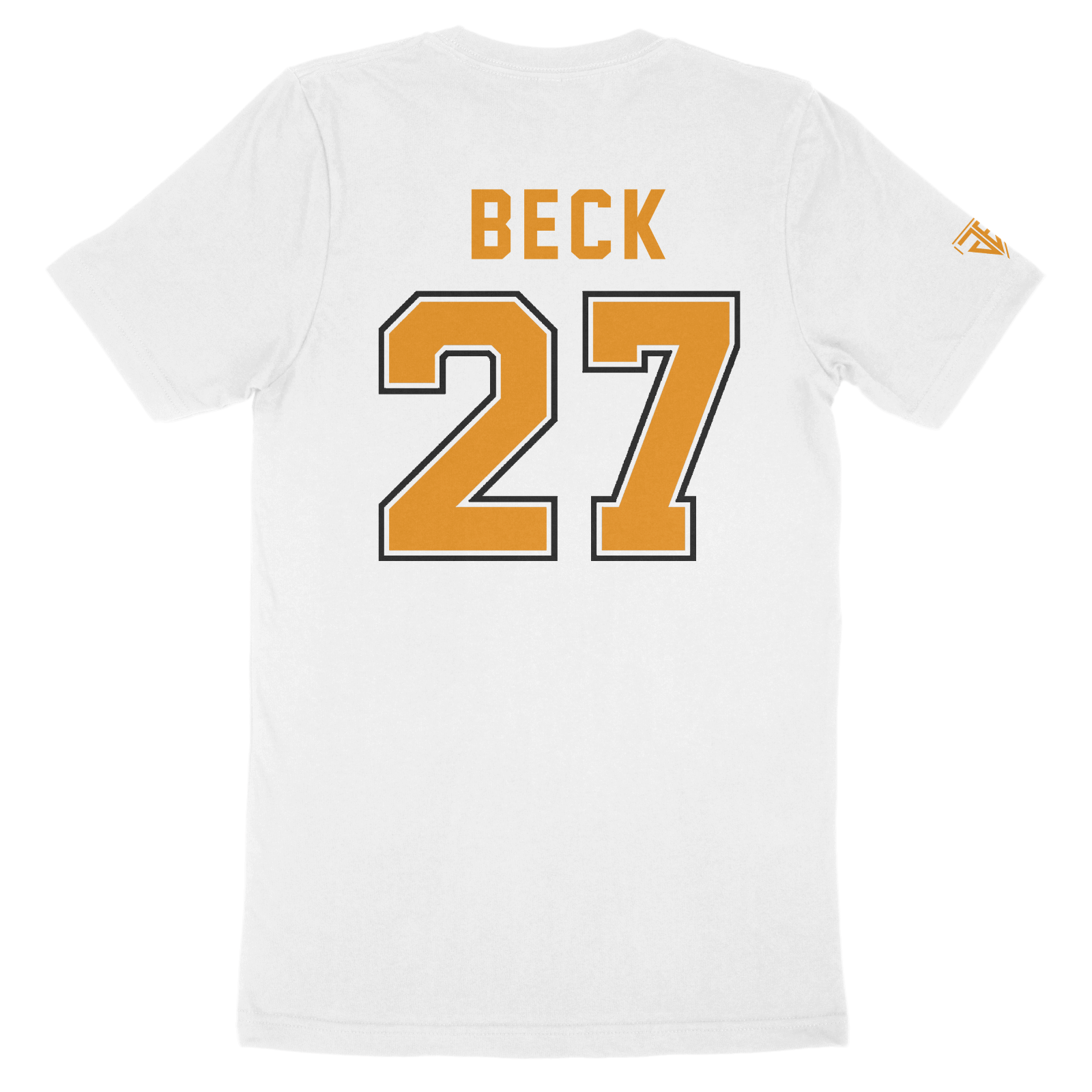 T-shirt Shape with Back Number - White - Image 2