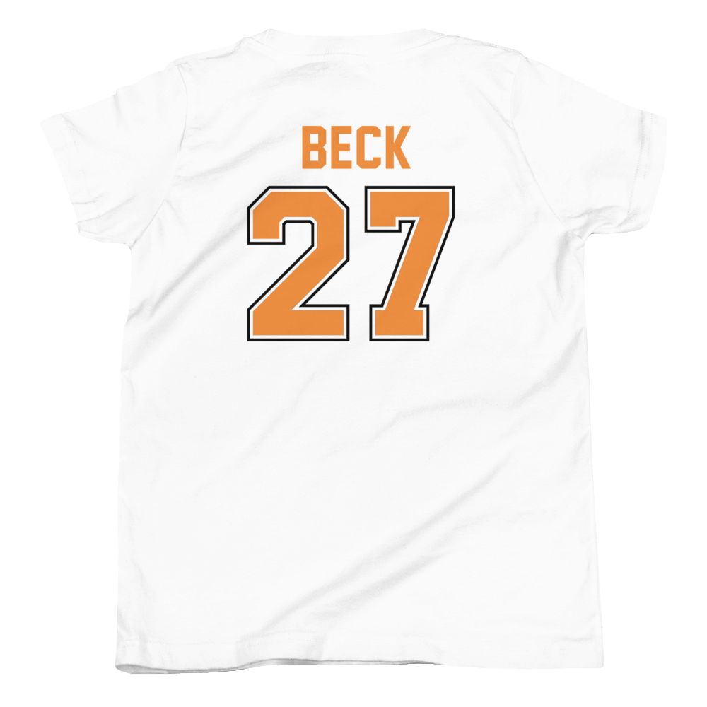 Youth Logo T-Shirt With Back Number - White - Image 2
