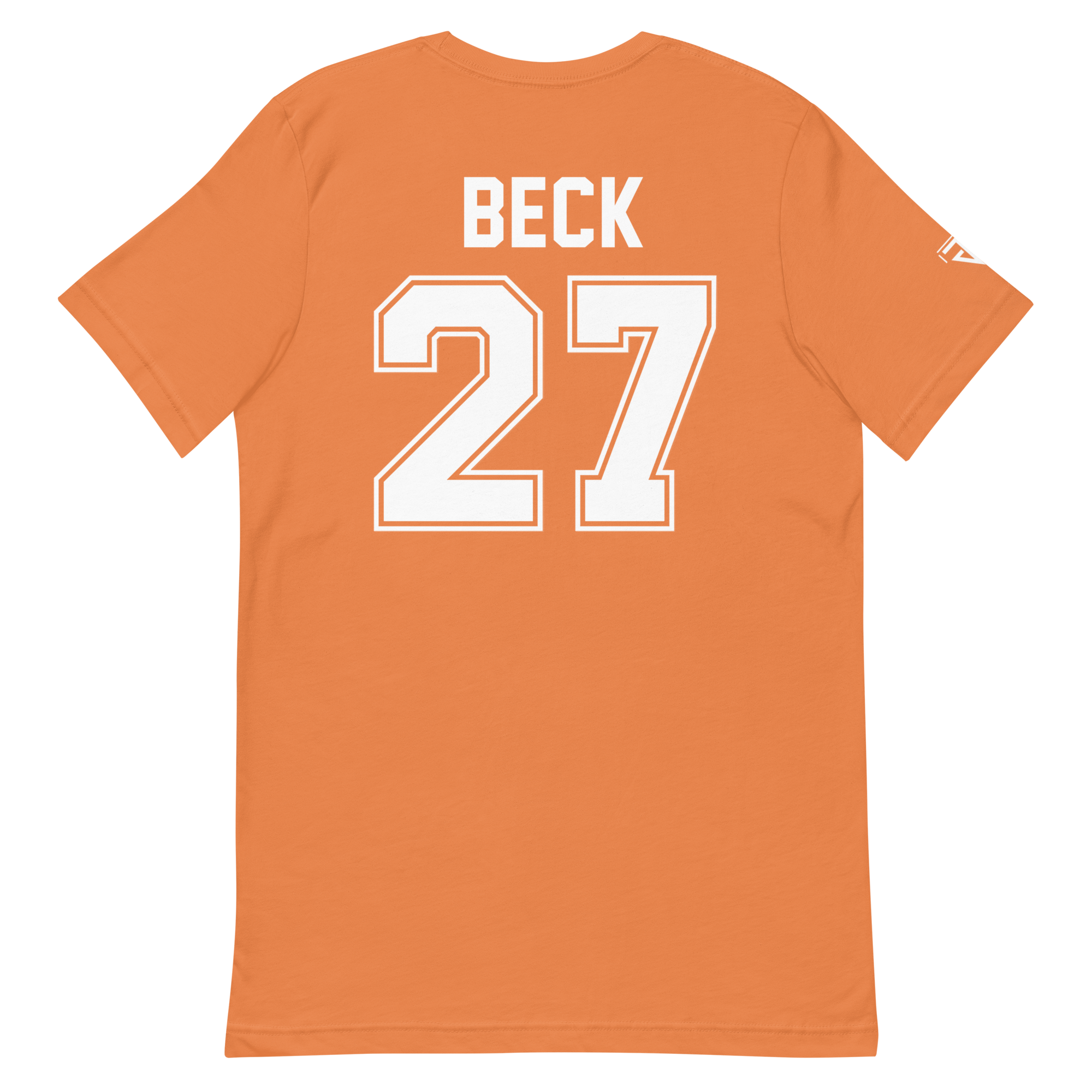T-Shirt Shape with Back Number – Orange - Image 2