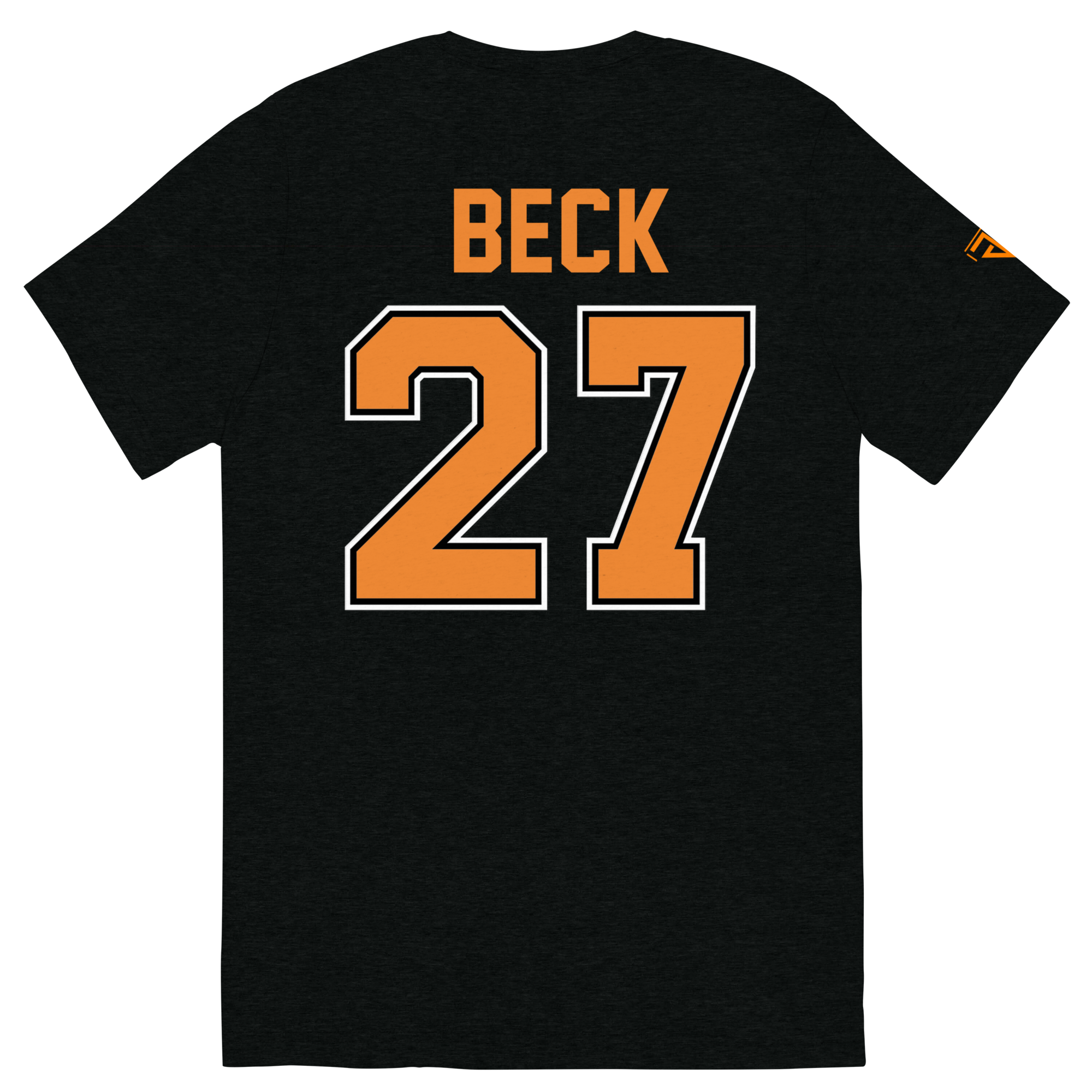 T-Shirt Shape with Back Number – Black - Image 2