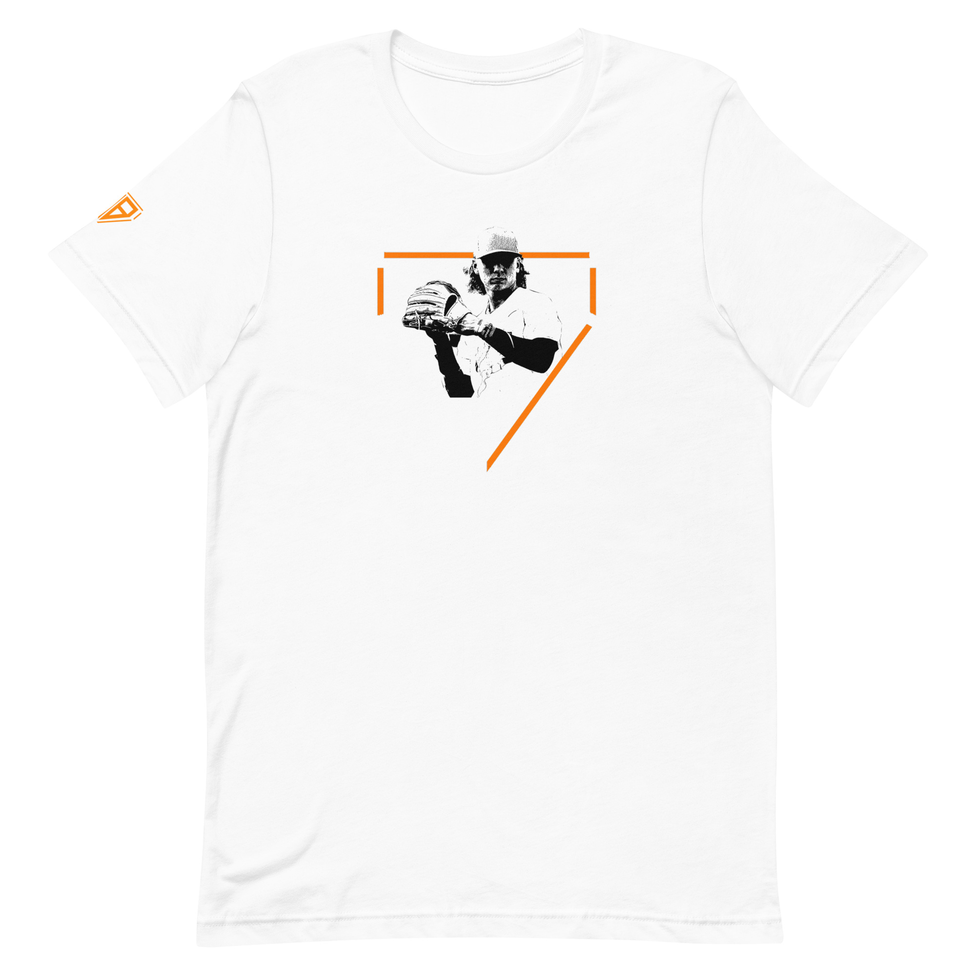 Logo T-shirt with Back Number - White